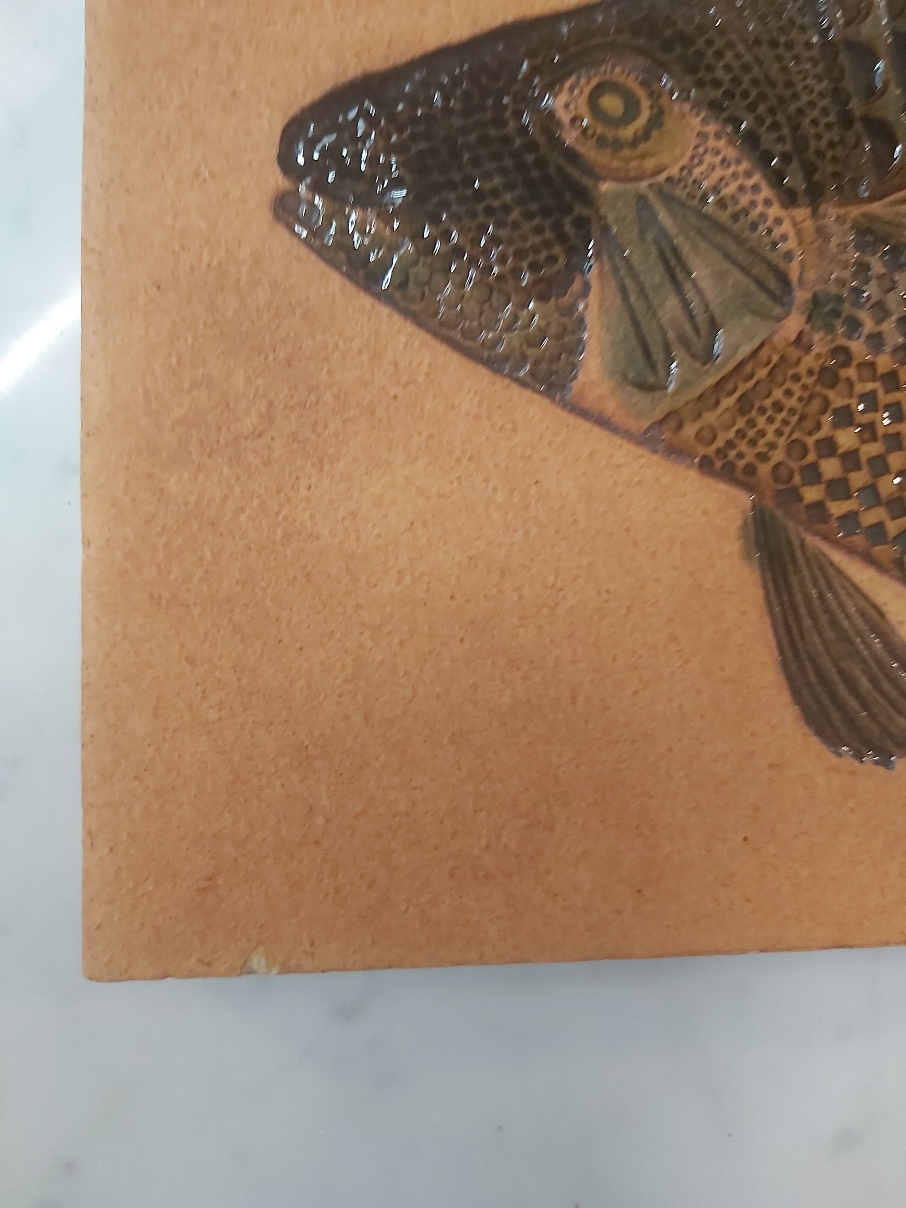 Ceramic fish dish signed R. Capron