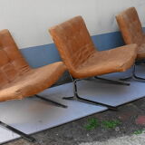 Three armchairs by Olivier Mourgue from the 50s/60s