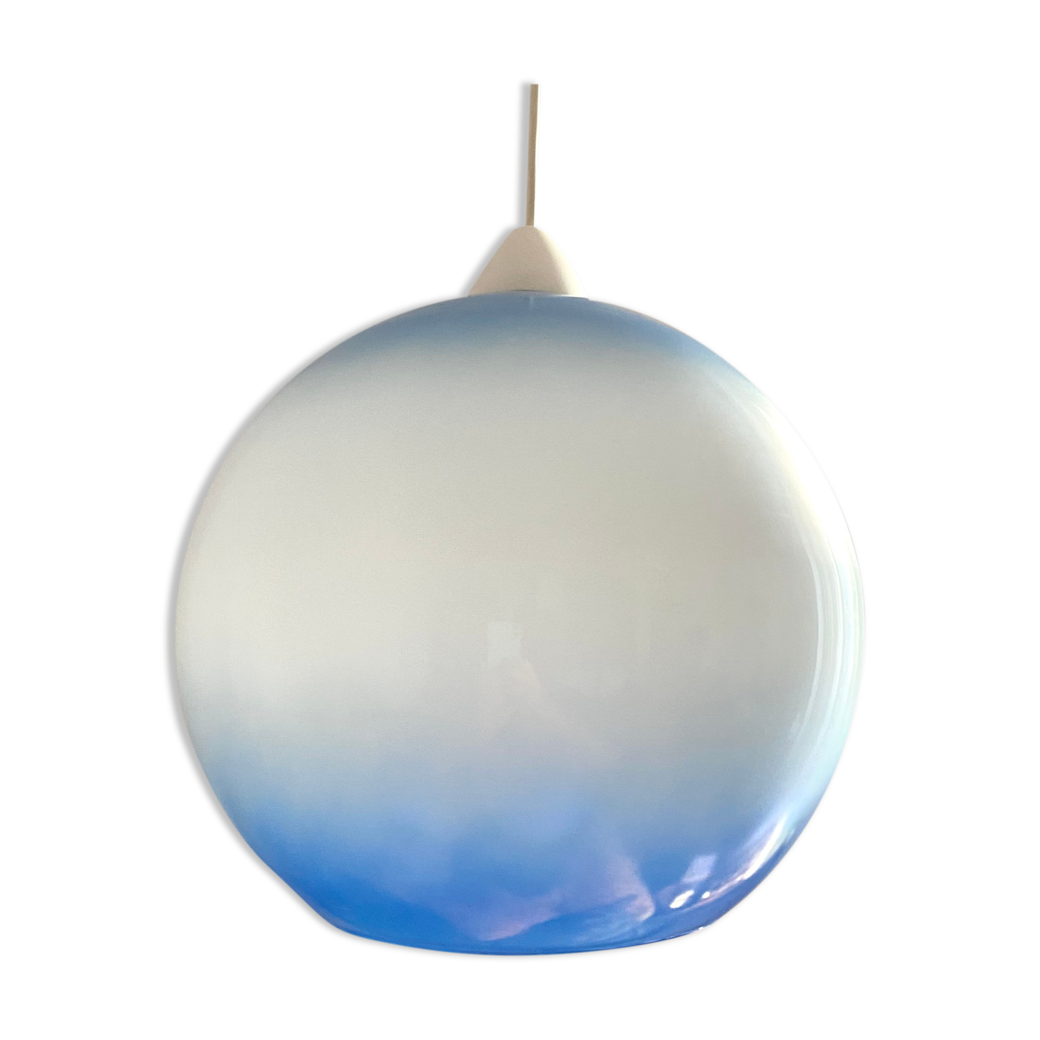 Vintage opaline globe suspension