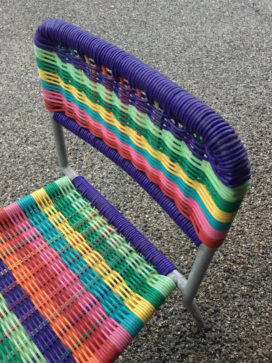 Scoubidou children's chair