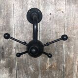 Old sputnik wall coat rack black metal ball vintage
