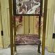 Side table / bedside table in red marble and brass – circa 1900