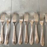 Lot of silver metal forks
