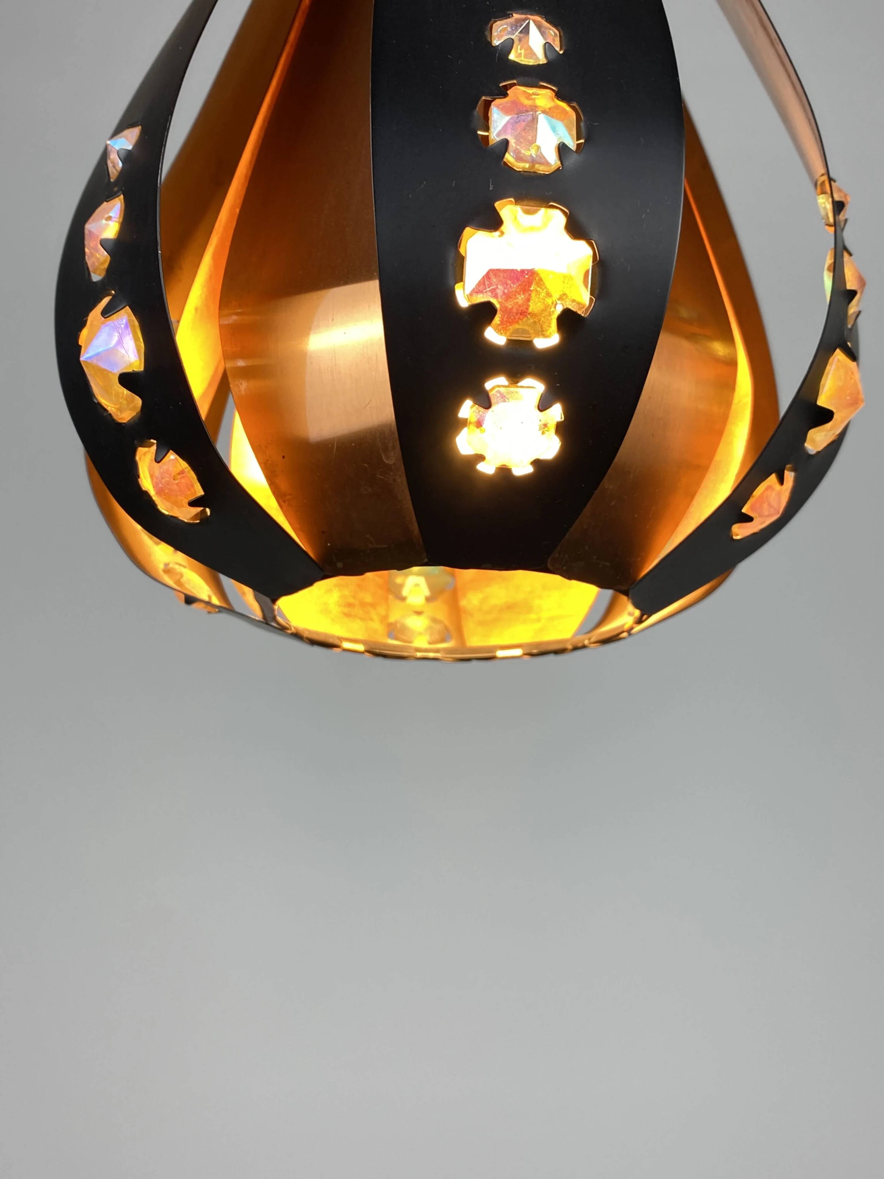 Set de 3 suspensions goutte par Werner Schou pour Coronell Electrical Danemark 1960