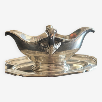 Ercuis silver-plated sauce boat