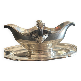 Ercuis silver-plated sauce boat