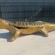 bronze crocodile ashtray 35 cm