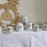 French floral porcelain coffee service