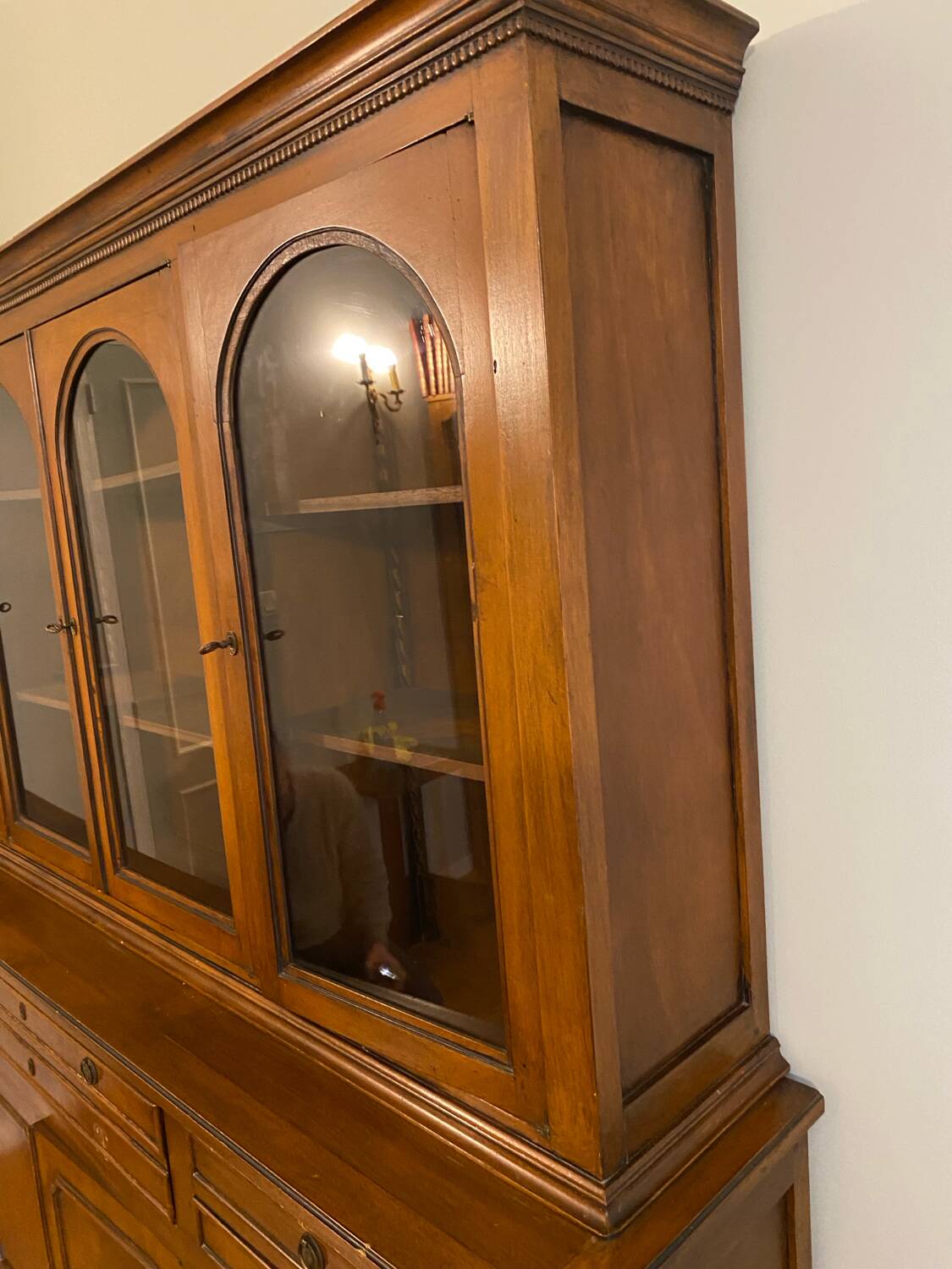 Louis Philippe style display cabinet