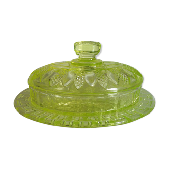 Ouraline glass art deco butter