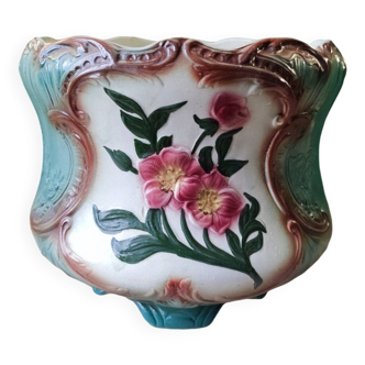 Cache pot en barbotine Digoin