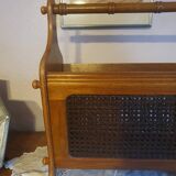 Vintage cane magazine rack