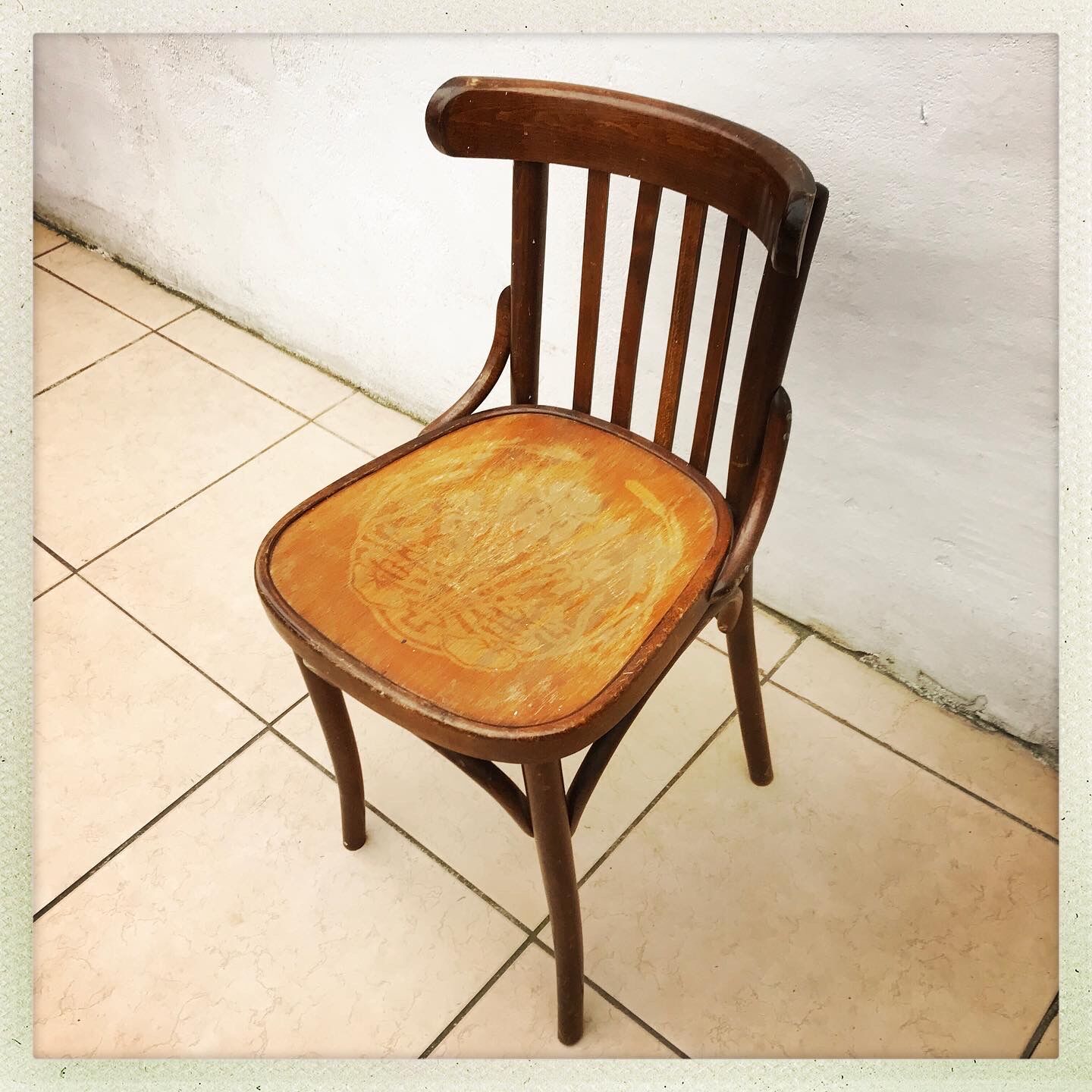 Baumann bistro chair in curved wood