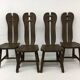 Set of 4 Belgian Brutalist Dining Chairs from De Puydt, 1970’s