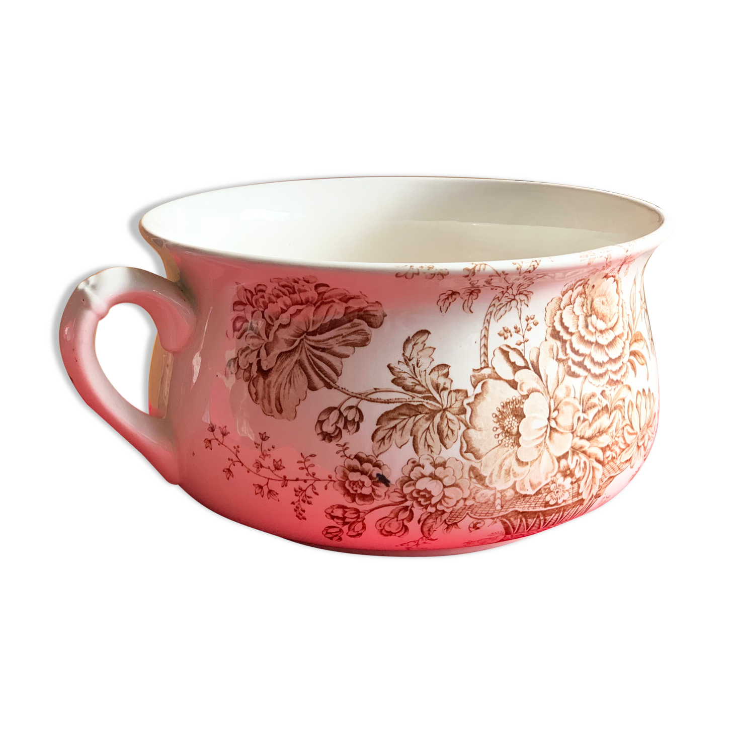 Night vase pot in English earthenware