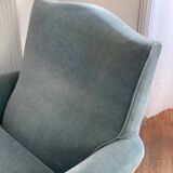 Antique velvet armchair