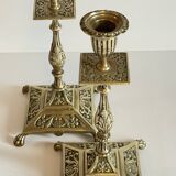 Antique Lion's Paw Candlesticks