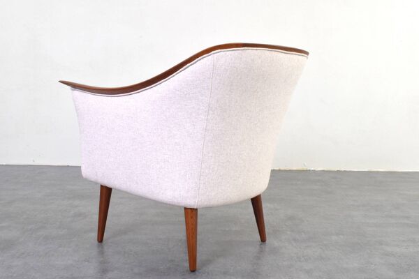 Fauteuils en teck par Fredrik A. Kayser pour Vatne Lenestolfabrikk, années 1960, ensemble o2