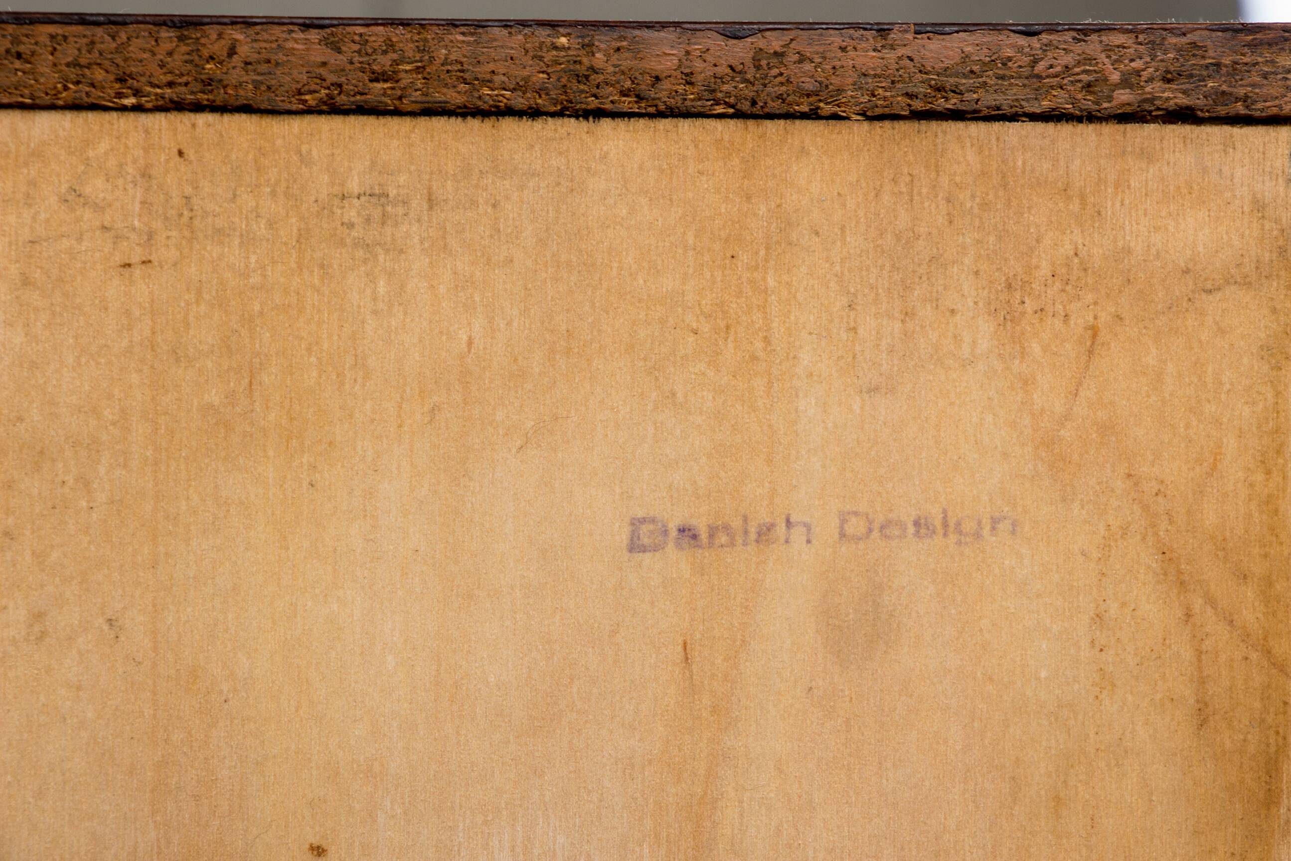 Danish teak chest of drawers or small sideboard, 3 large drawers, 1960.