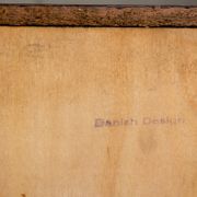 Danish teak chest of drawers or small sideboard, 3 large drawers, 1960.