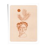 Illustration "Antique face vase" A4