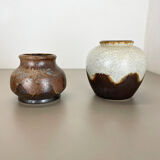 Set of 2 ceramic oottery "Lava" Vases by Dümler and Breiden, Germany, 1960s