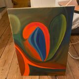 Abstract Multicolored Painting
