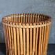 Pot cover basket Art-popular bamboo and scoubidou 50s
