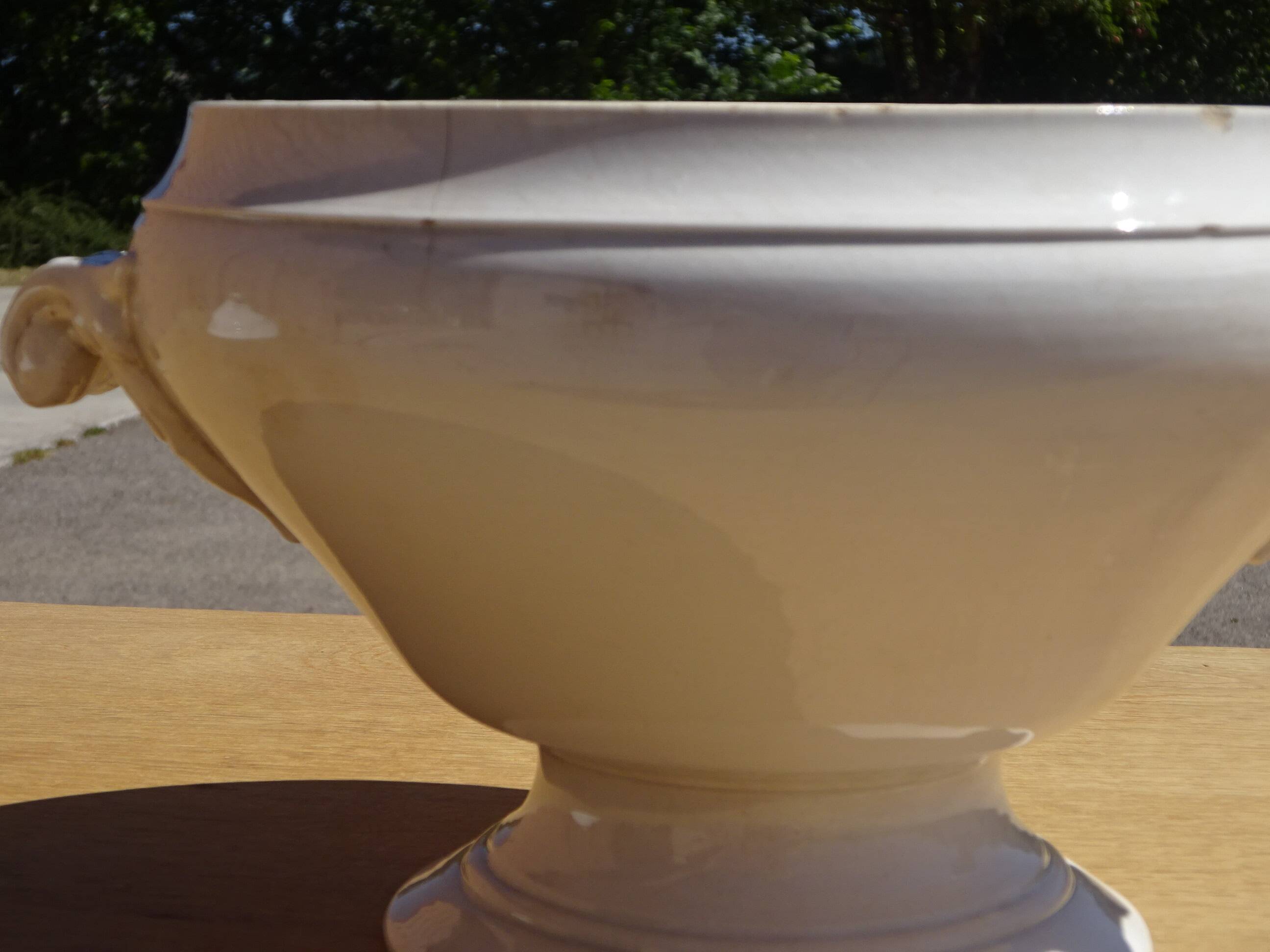 Old soup tureen, Digoin/Sarreguemines