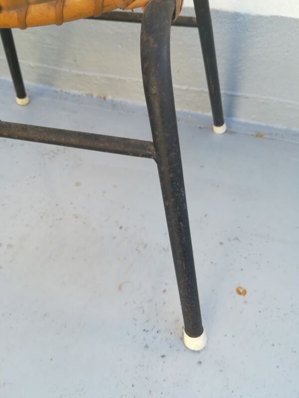 Duo de fauteuils corbeille en rotin