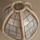 Vintage bamboo and mother-of-pearl lampshade