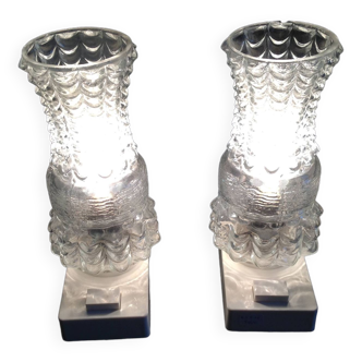 Pair of vintage bedside lamps, 60s