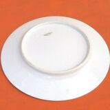 3 flat plates Porcelain of Limoges France "Crane ashy" ...