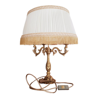 Lampe bouillotte en bronze doré