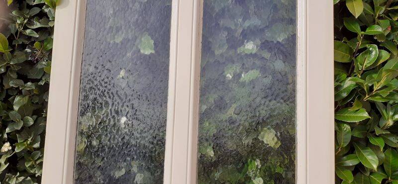 Communication door 1 translucent glass H233.5xL84.5cm old 20th century