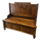 Bank with backrest