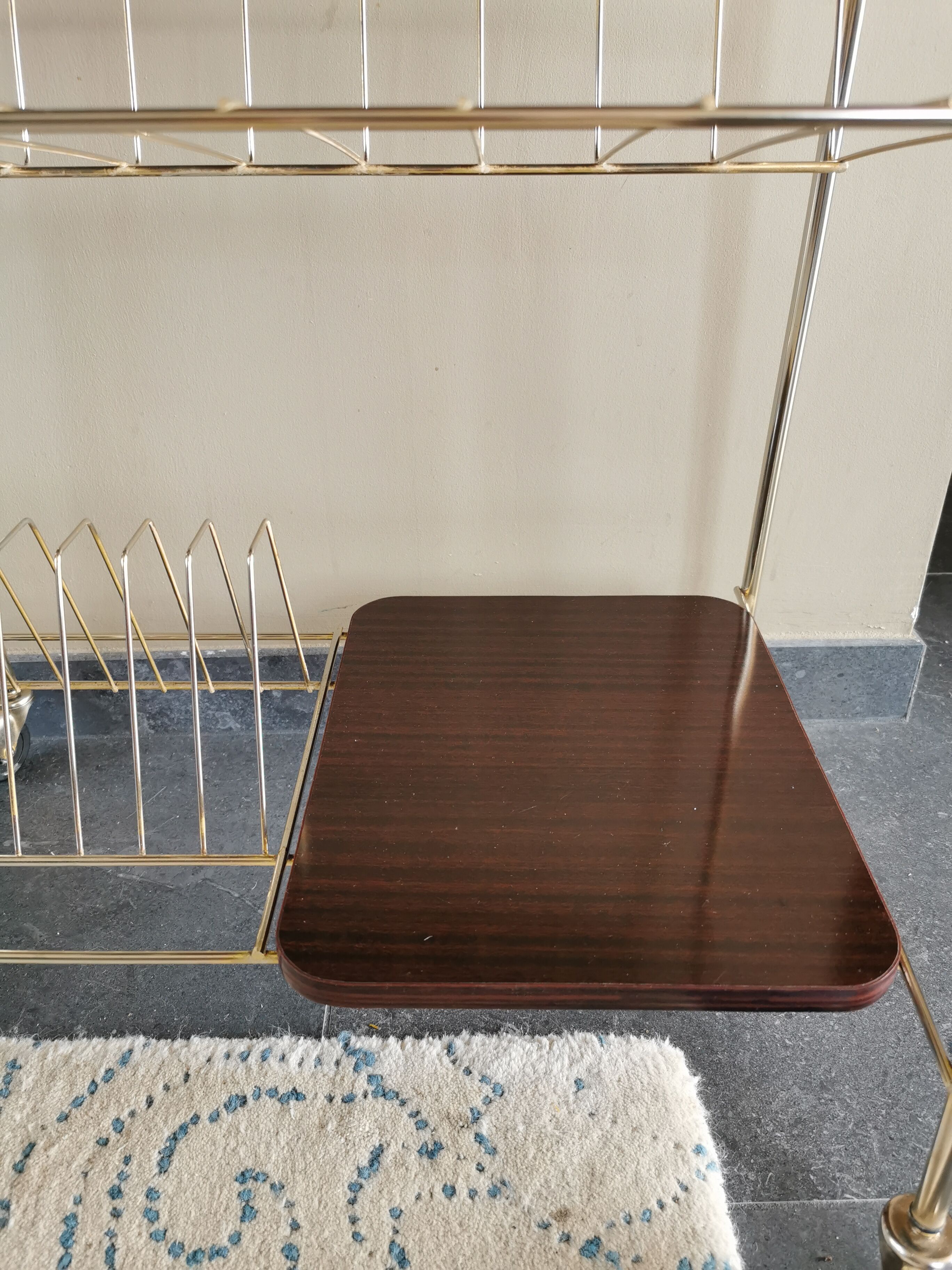 Vintage dessert formica and brass