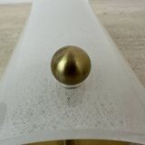 Vintage lucite and brass wall lamp ,1970s