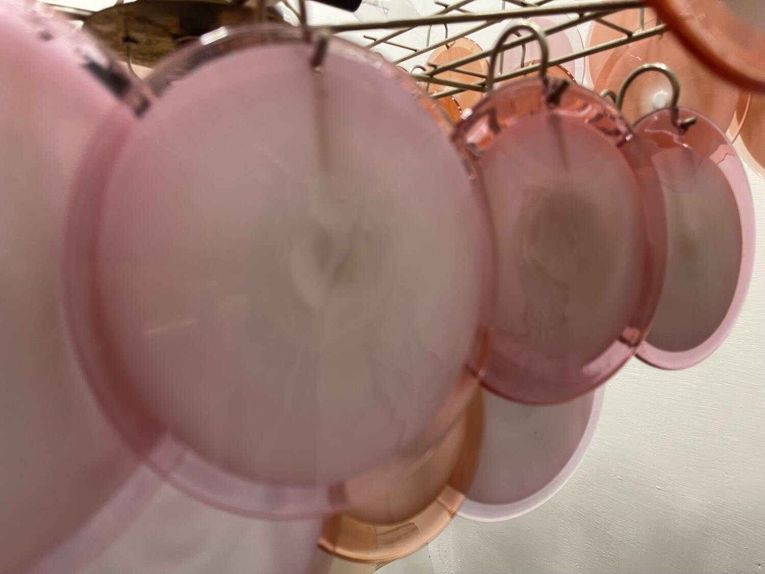 Large Murano Glass Disc Chandelier 1980’s