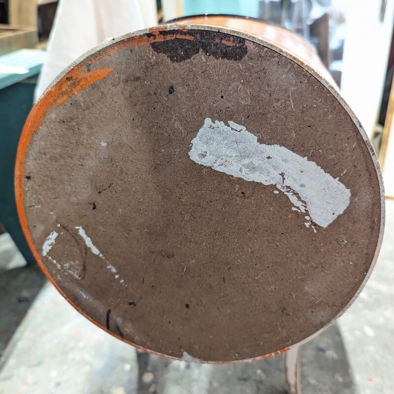 Orange lipstick mirror