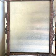 Antique Frame carved wood measurements 49 cm x 39 cm