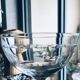 Set of 11 champagne glasses