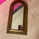 Miroir cadre laiton