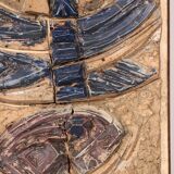 Very rare and large wall tile from Tue Poulsen 1970