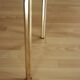 Brass side table with smoked glass plate - Vintage