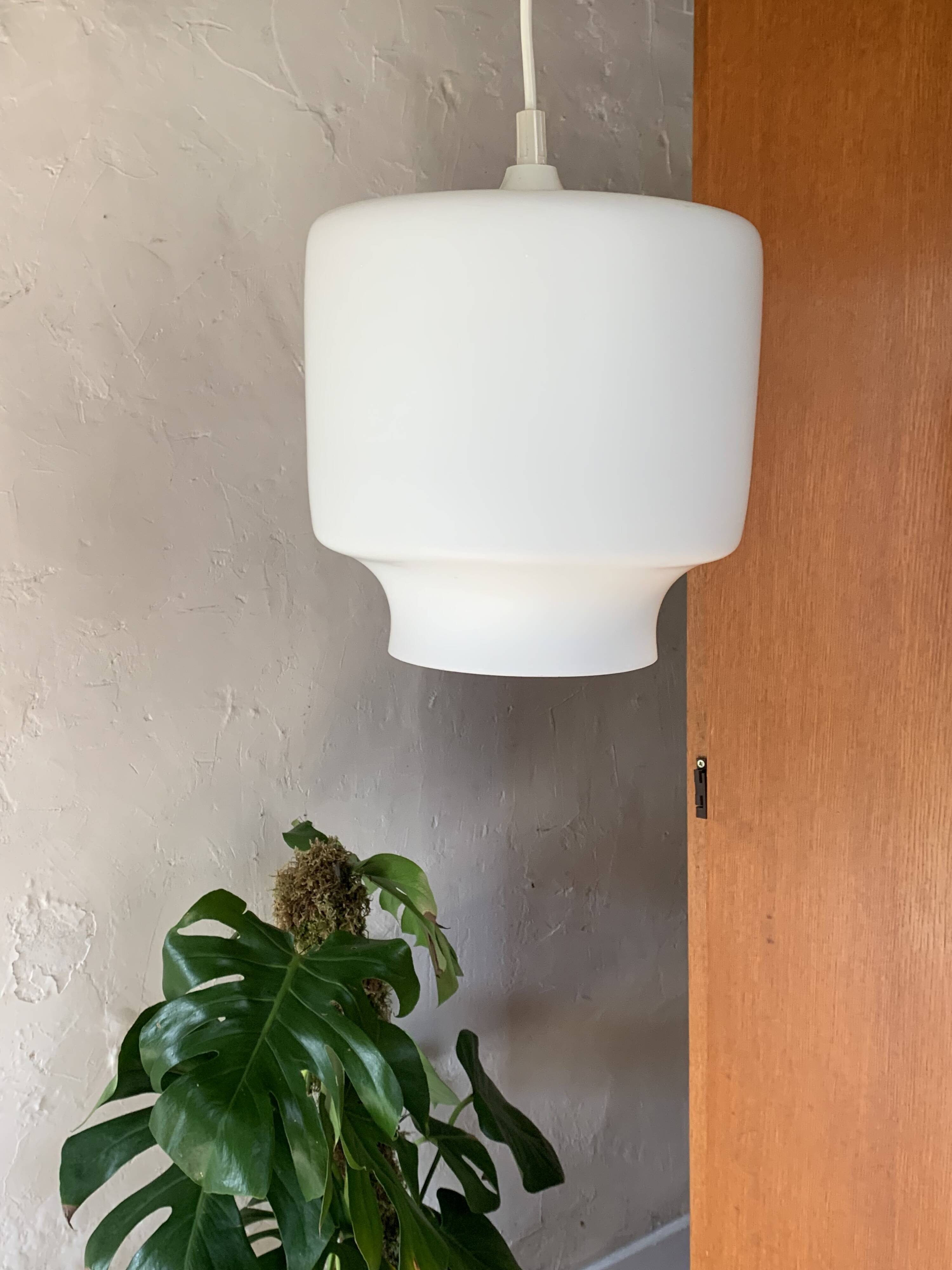 Vintage opaline pendant light