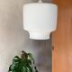 Vintage opaline pendant light