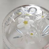 Walther glass butterfly and flower glass bowl