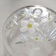 Coupe en verre Walther glass papillon et fleurs