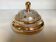 Frosted and gold glass sweet box